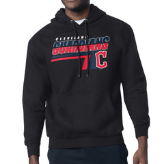 Cleveland Guardians Starter Logo Push Graphic Hoodie - Black - MLB Discount