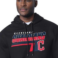 Cleveland Guardians Starter Logo Push Graphic Hoodie - Black - MLB Discount
