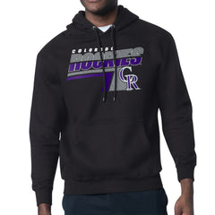 Colorado Rockies Starter Logo Push Graphic Hoodie - Black - MLB Lifestyle