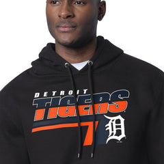 Detroit Tigers Starter Logo Push Graphic Hoodie - Black - MLB Sale