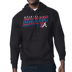 Atlanta Braves Starter Logo Push Graphic Hoodie - Black - MLB on Sale