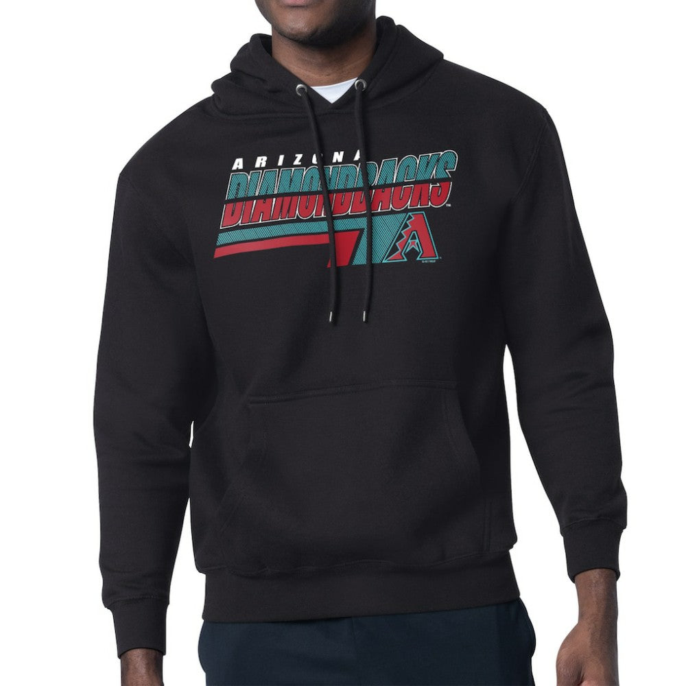 Arizona Diamondbacks Starter Logo Push Graphic Hoodie - Black - MLB on Sale