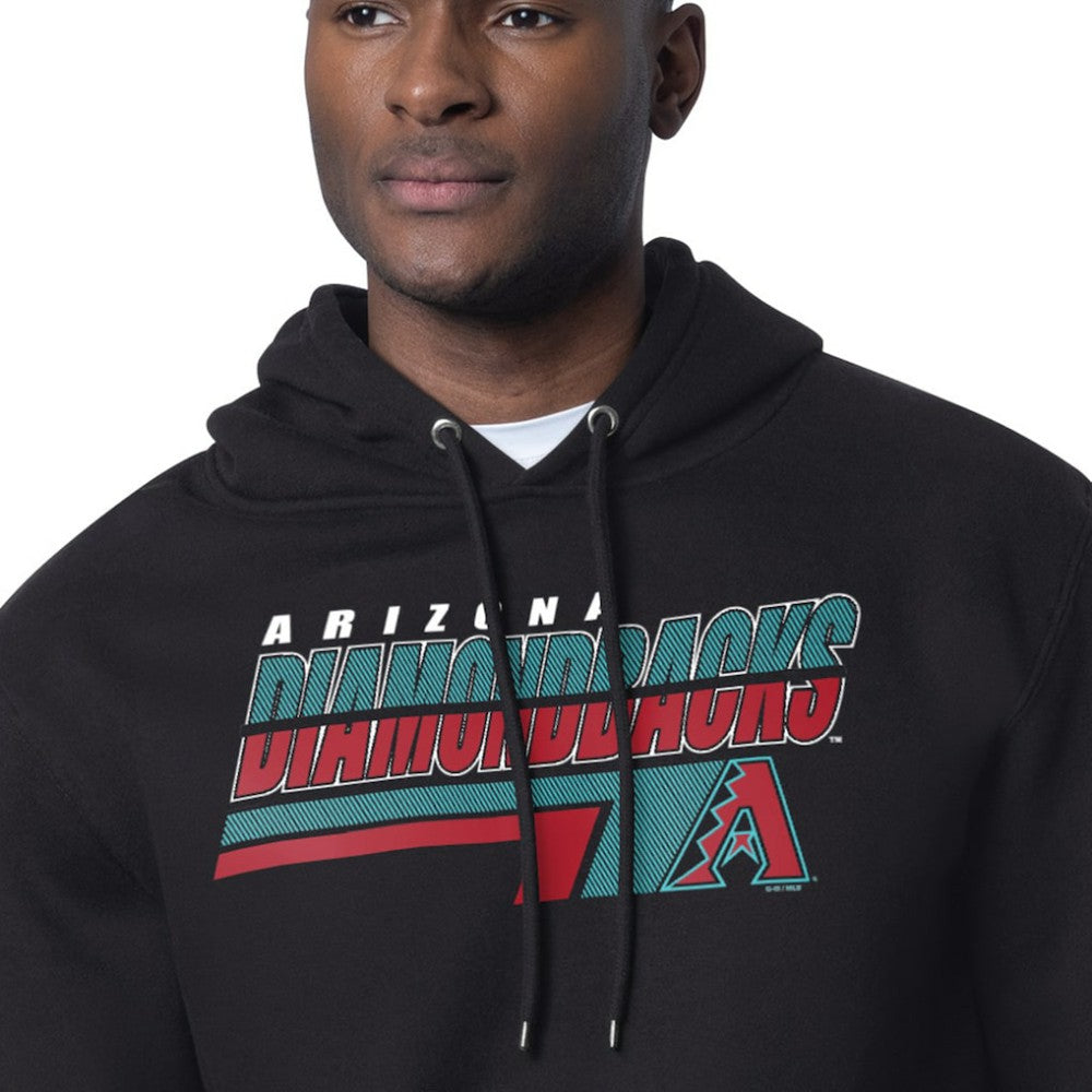 Arizona Diamondbacks Starter Logo Push Graphic Hoodie - Black - MLB on Sale