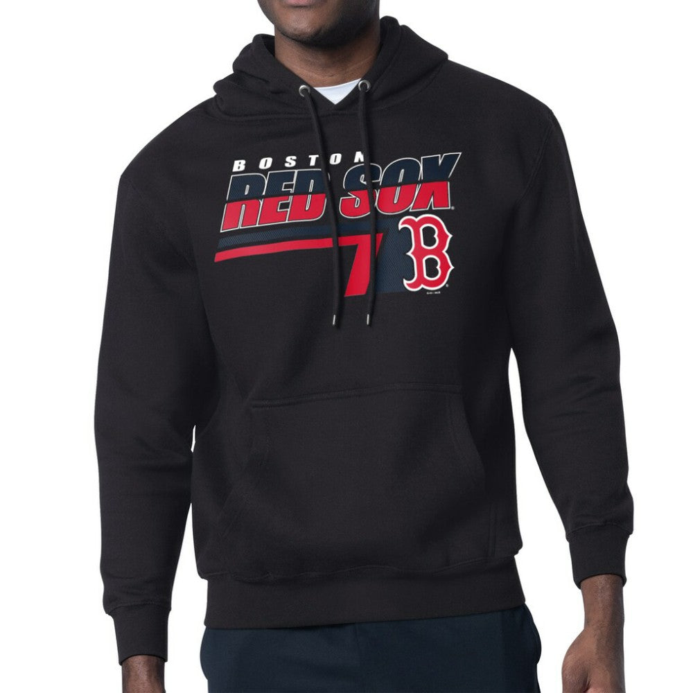 Boston Red Sox Starter Logo Push Graphic Hoodie - Black - MLB on Sale