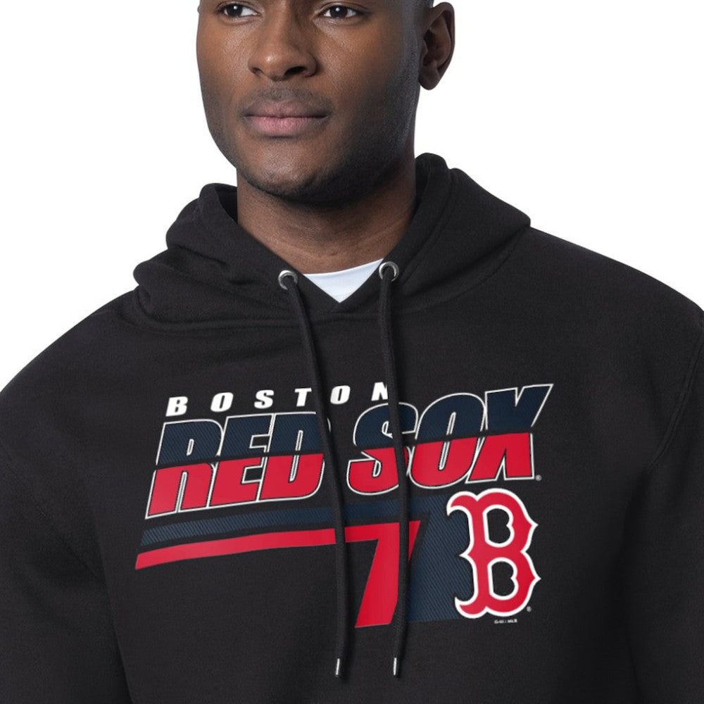 Boston Red Sox Starter Logo Push Graphic Hoodie - Black - MLB on Sale