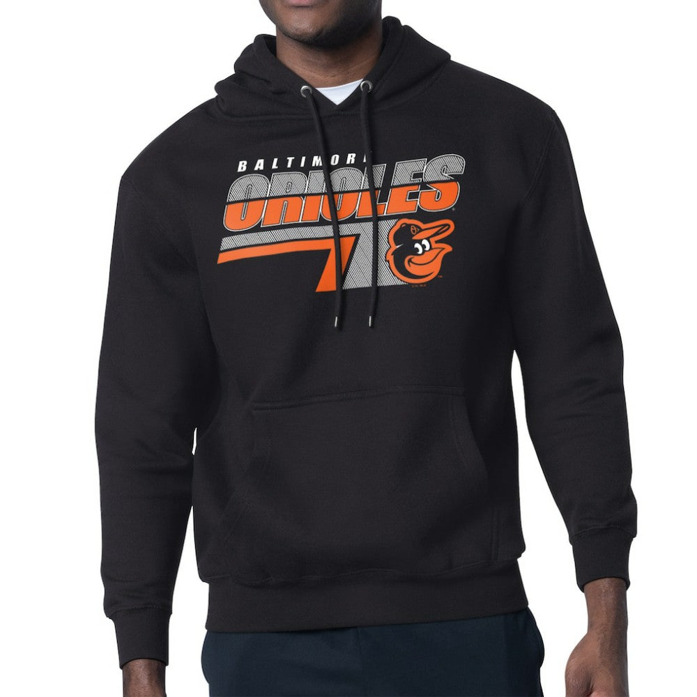 Baltimore Orioles Starter Logo Push Graphic Hoodie - Black - MLB Sale