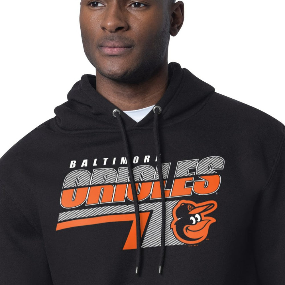 Baltimore Orioles Starter Logo Push Graphic Hoodie - Black - MLB Sale