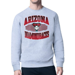 Arizona Diamondbacks Starter Team Grit Graphic Fleece Pullover Sweatshirt - Heather Gray - MLB Sale