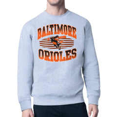 Baltimore Orioles Starter Team Grit Graphic Fleece Pullover Sweatshirt - Heather Gray - MLB Online
