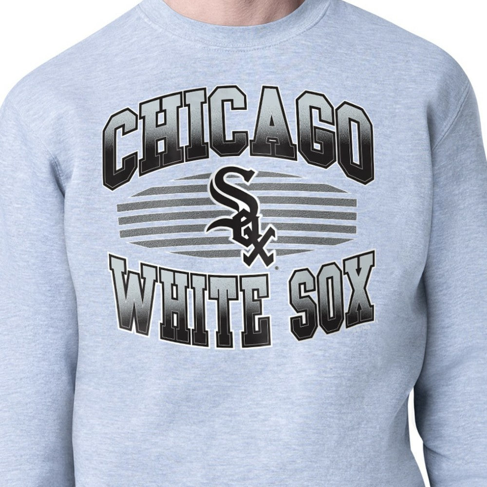 Chicago White Sox Starter Team Grit Graphic Fleece Pullover Sweatshirt - Heather Gray - MLB Lifestyle