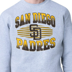 San Diego Padres Starter Team Grit Graphic Fleece Pullover Sweatshirt - Heather Gray - MLB Sale