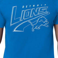 Detroit Lions Starter Modern Tailsweep Graphic T-Shirt Blue