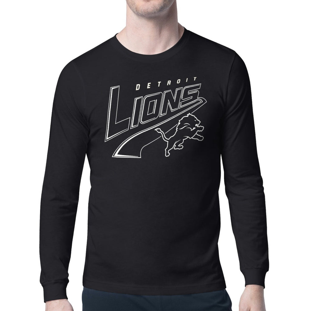 Detroit Lions Starter Modern Tailsweep Graphic Long Sleeve T-Shirt Black