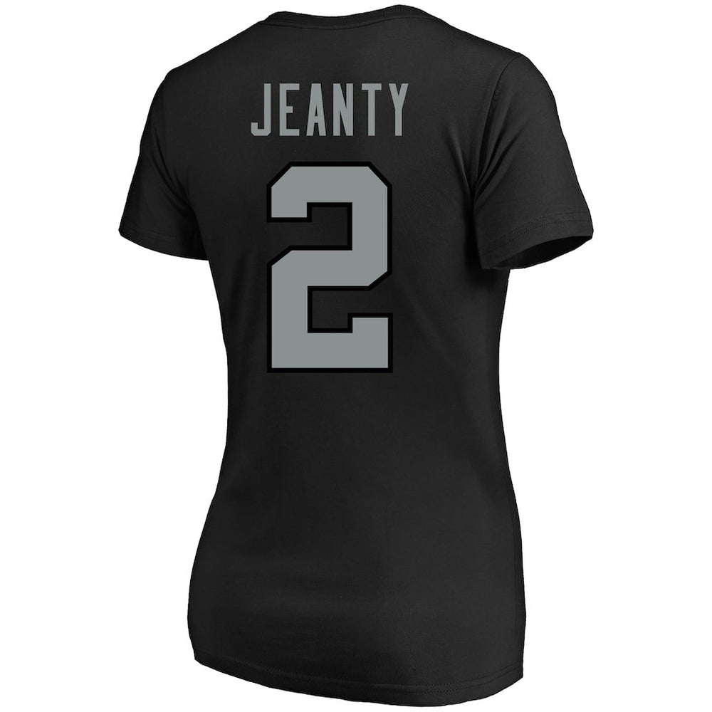 Fanatics Ashton Jeanty Las Vegas Raiders Women's Plus Size Name & Number T-Shirt Black