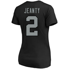 Fanatics Ashton Jeanty Las Vegas Raiders Women's Plus Size Name & Number T-Shirt Black