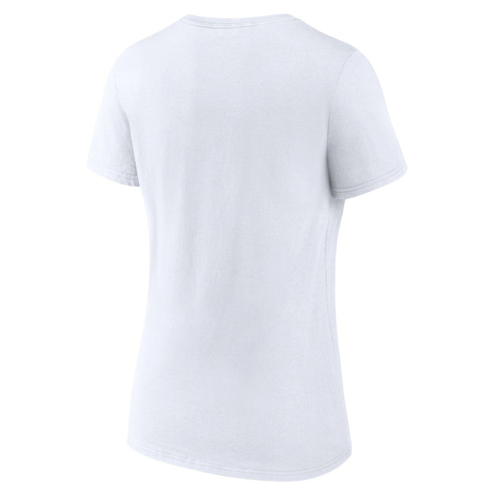 Winnipeg Jets Women's Primary Logo V-Neck T-Shirt - White - NHL 203353771