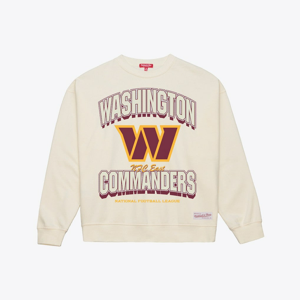 Mitchell & Ness Washington Commanders Women's Tonal Arch Sweatshirt Cream