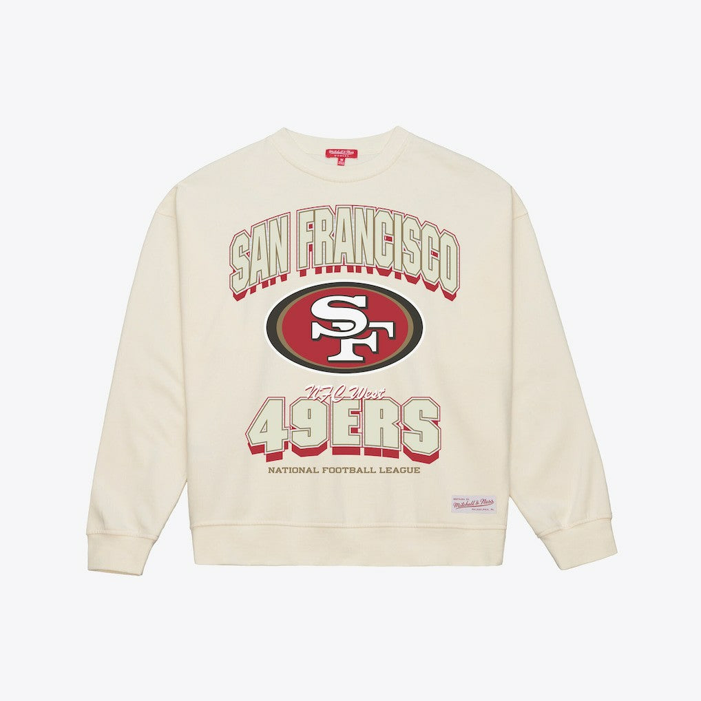 Mitchell & Ness San Francisco 49ers Women's Tonal Arch Sweatshirt Cream