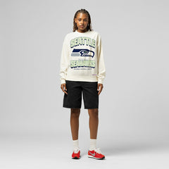 Mitchell & Ness Seattle Seahawks Women's Tonal Arch Sweatshirt Cream