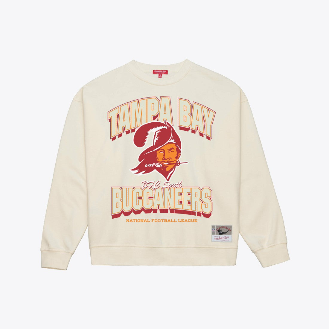 Mitchell & Ness Tampa Bay Buccaneers Women's Tonal Arch Sweatshirt Cream