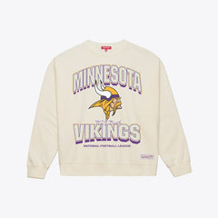 Mitchell & Ness Minnesota Vikings Women's Tonal Arch Sweatshirt Cream