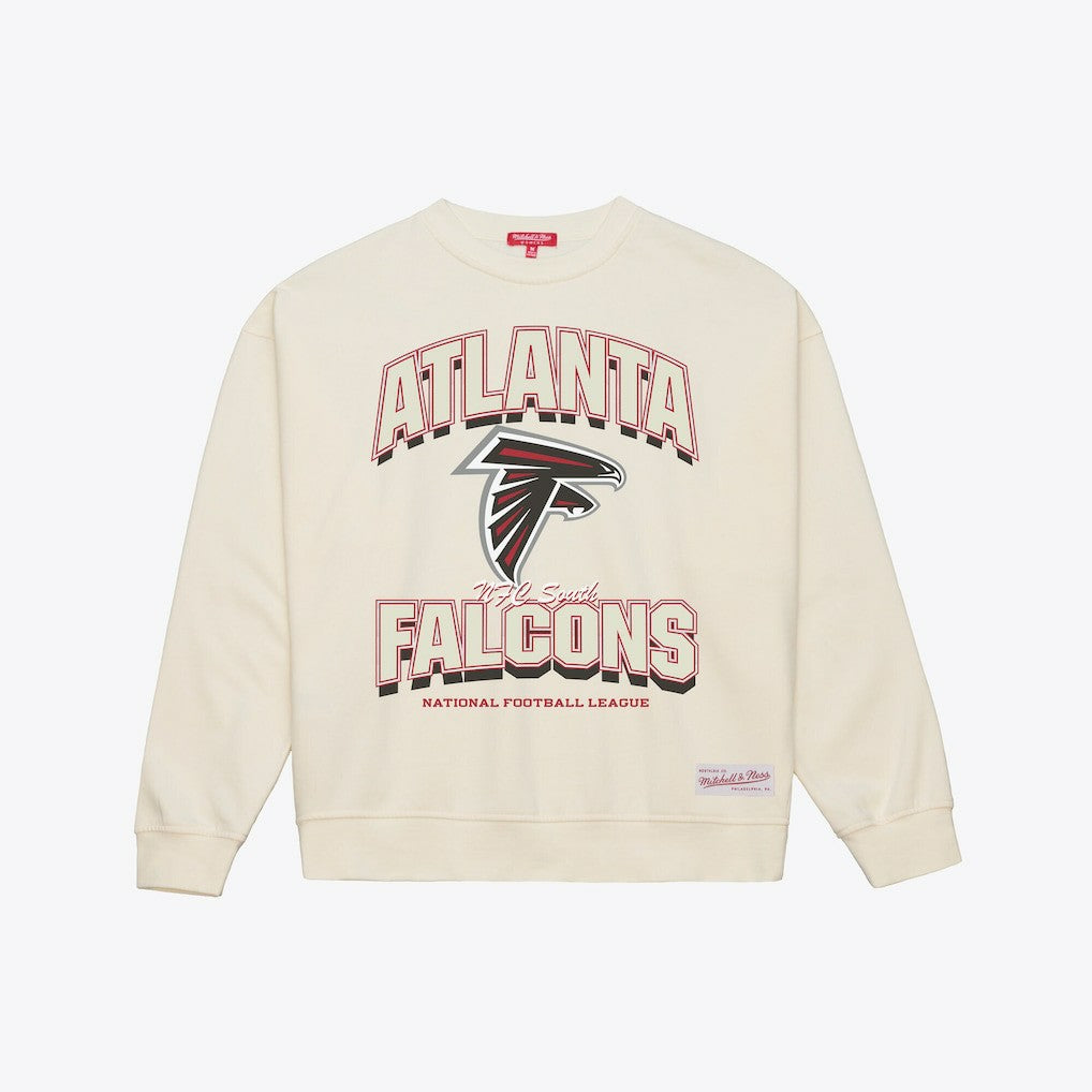 Mitchell & Ness Atlanta Falcons Women's Tonal Arch Sweatshirt Cream
