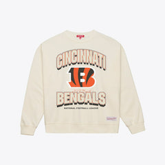 Mitchell & Ness Cincinnati Bengals Women's Tonal Arch Sweatshirt Cream