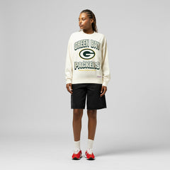Mitchell & Ness Green Bay Packers Women's Tonal Arch Sweatshirt Cream