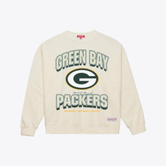 Mitchell & Ness Green Bay Packers Women's Tonal Arch Sweatshirt Cream