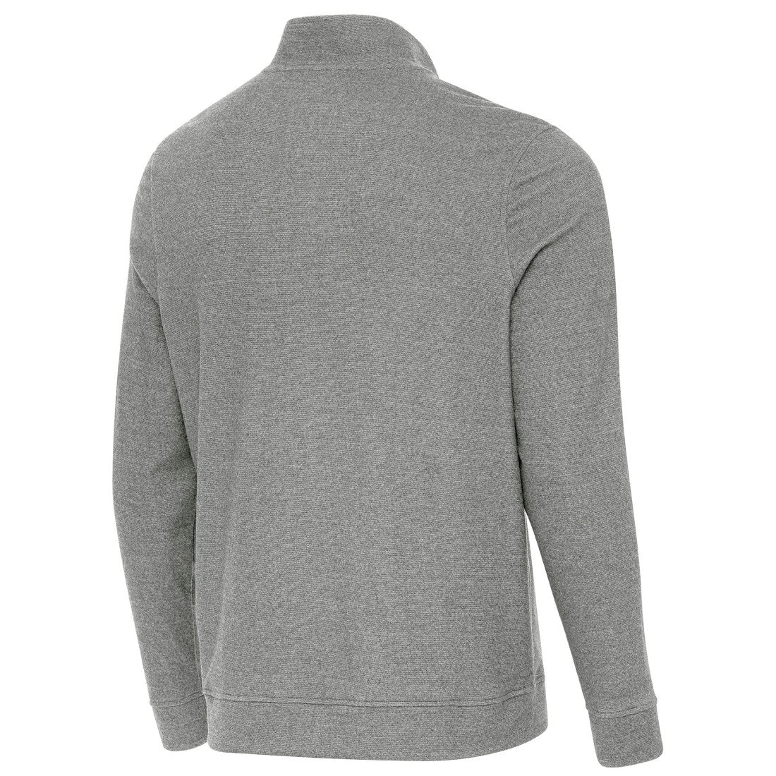 Tampa Bay Buccaneers Antigua 50th Season Subtle Quarter-Zip Sweatshirt Heather Black