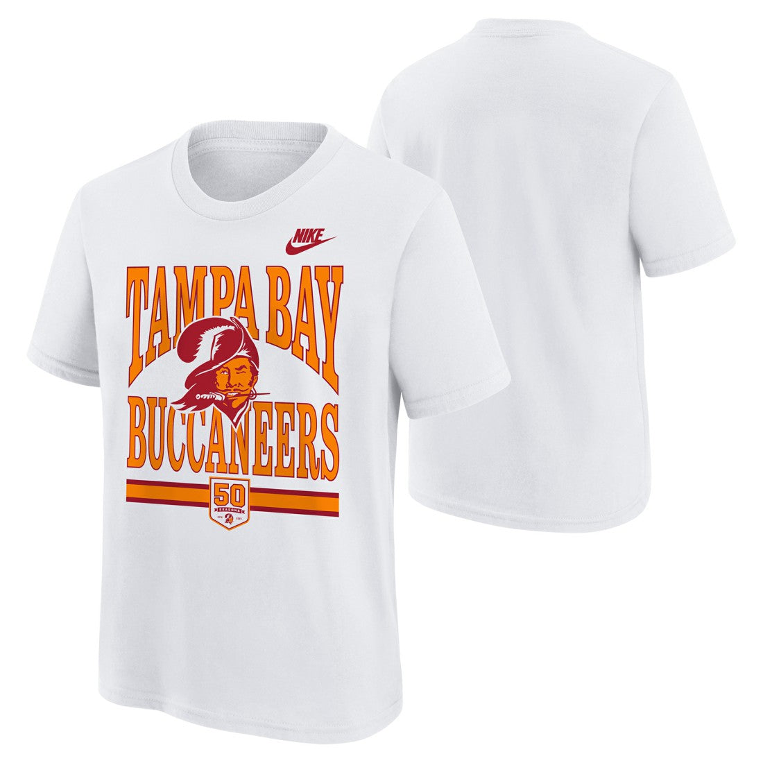 Tampa Bay Buccaneers Outerstuff Preschool 50th Anniversary T-Shirt White