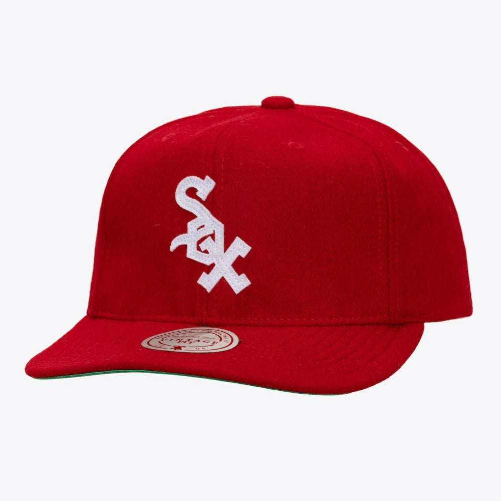 Chicago White Sox Unisex Vintage Fit Melton Wool Adjustable Hat - Red - MLB Discount