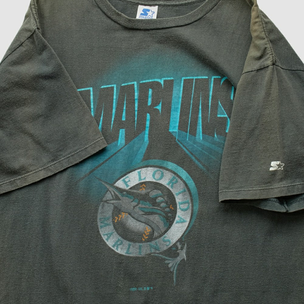 Miami Marlins Starter 90s T-Shirt - Black - 2XVintage - Fanatics Discount