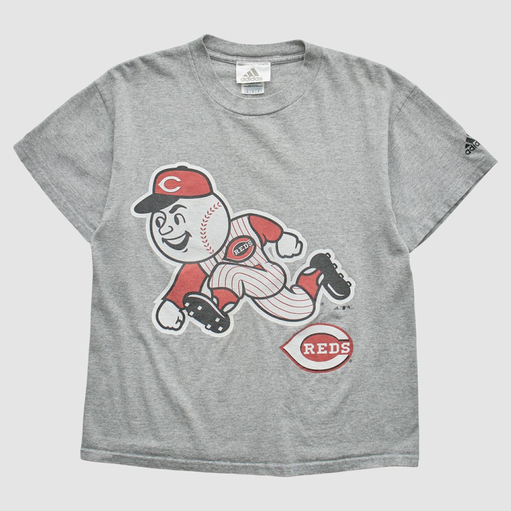 Cincinnati Reds Adidas 2000s T-Shirt - Gray - Vintage - Fanatics on Sale