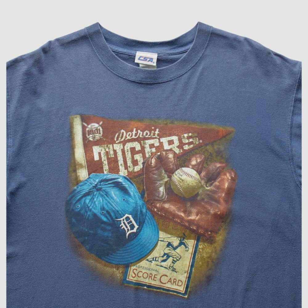 Detroit Tigers 2000s T-Shirt - Blue - Vintage - Fanatics Lifestyle