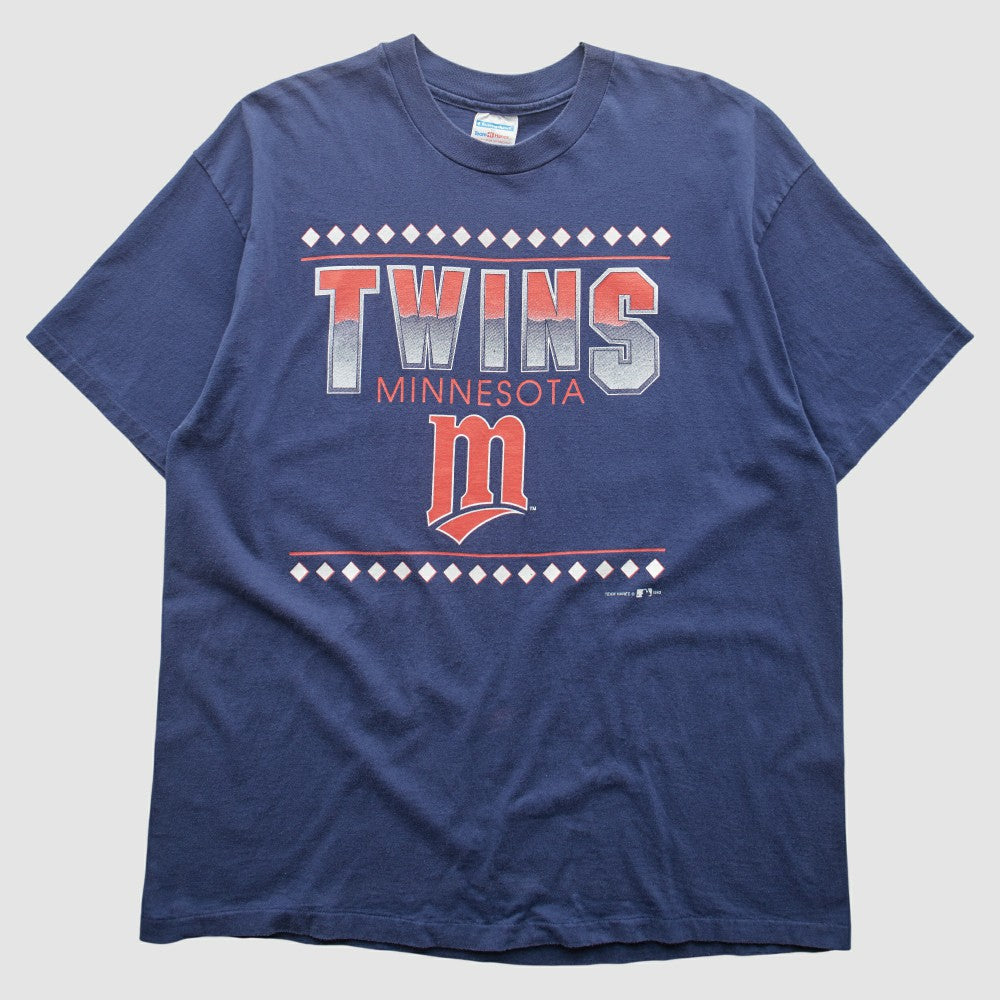 Minnesota Twins Hanes 1993 T-Shirt - Blue - XVintage - Fanatics on Sale