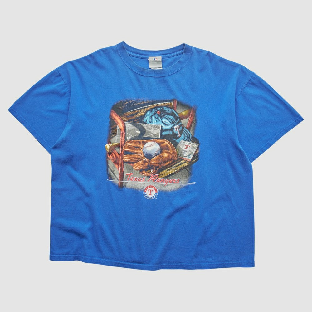 Texas Rangers 2008 T-Shirt - Blue - Vintage - Fanatics Sale