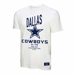 Mitchell & Ness Dallas Cowboys Women's Logo Rise Boyfriend T-Shirt White