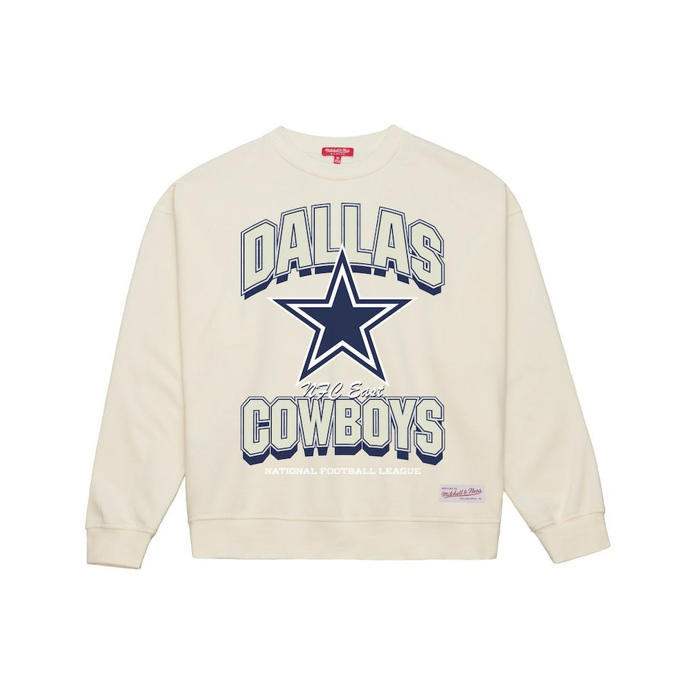 Mitchell & Ness Dallas Cowboys Women's Tonal Arch Sweatshirt Cream
