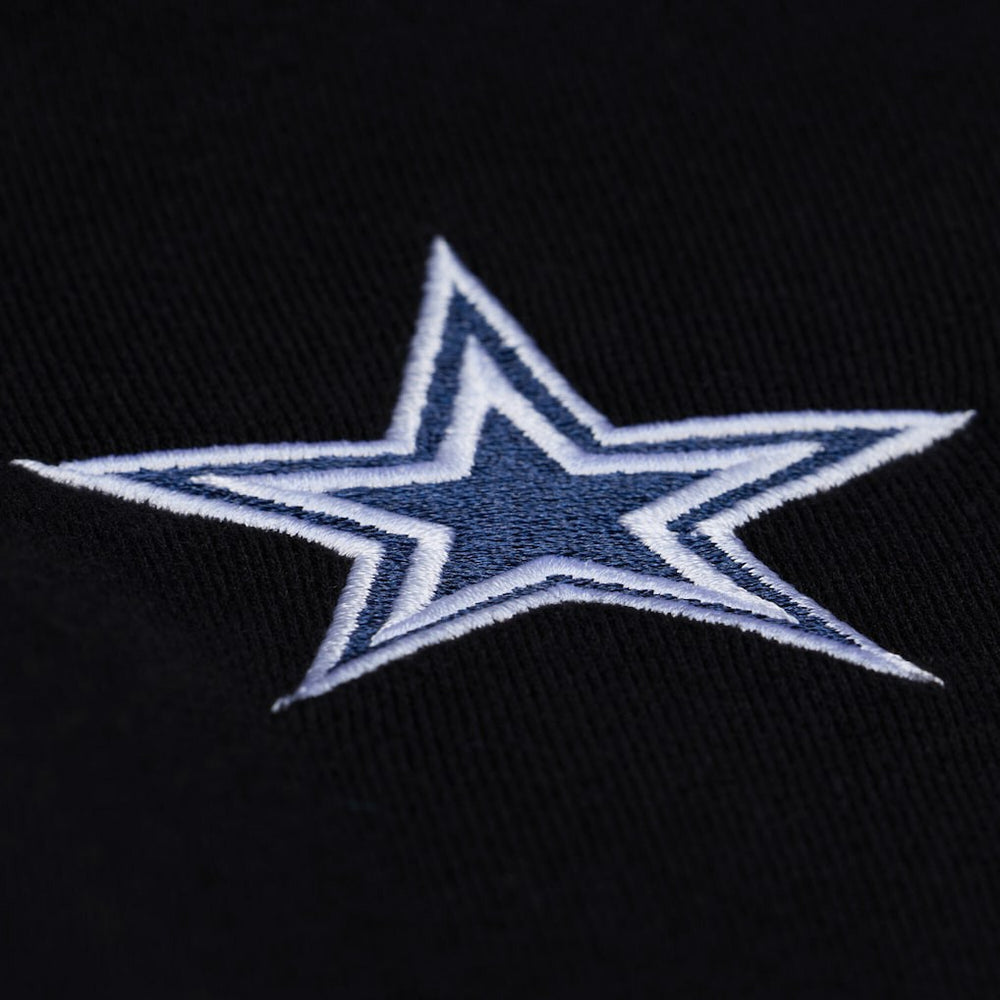 Mitchell & Ness Dallas Cowboys Women's Cropped Long Sleeve Rugby Polo Black