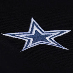Mitchell & Ness Dallas Cowboys Women's Cropped Long Sleeve Rugby Polo Black