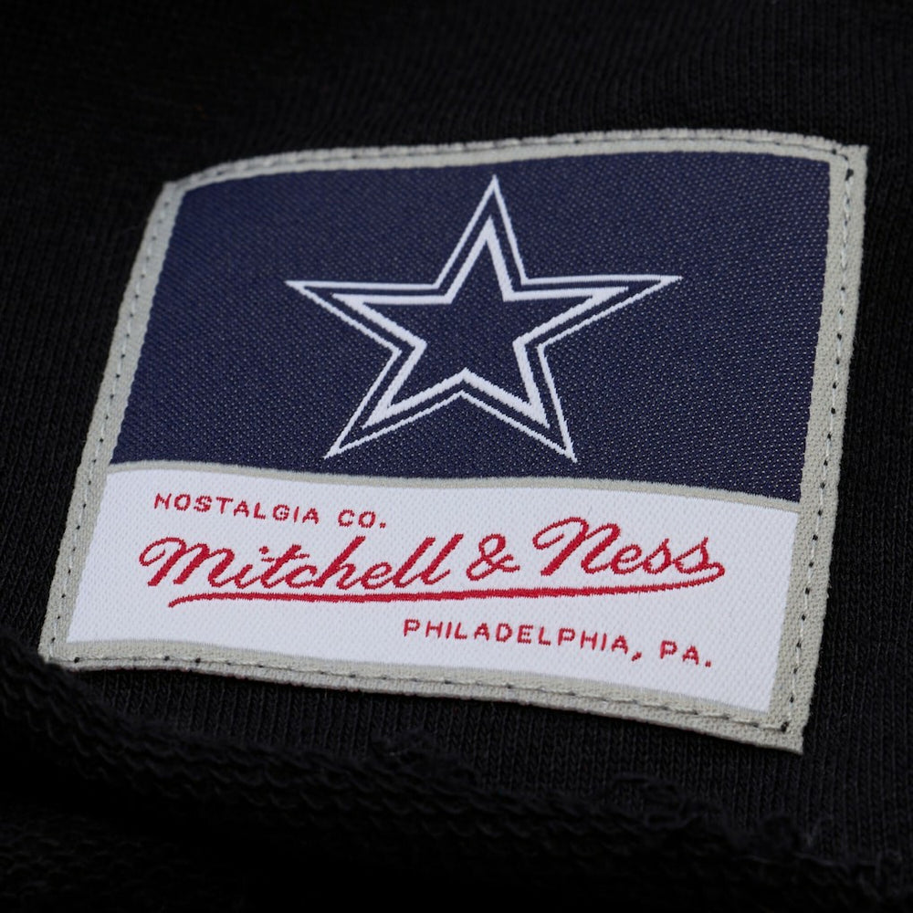 Mitchell & Ness Dallas Cowboys Women's Cropped Long Sleeve Rugby Polo Black