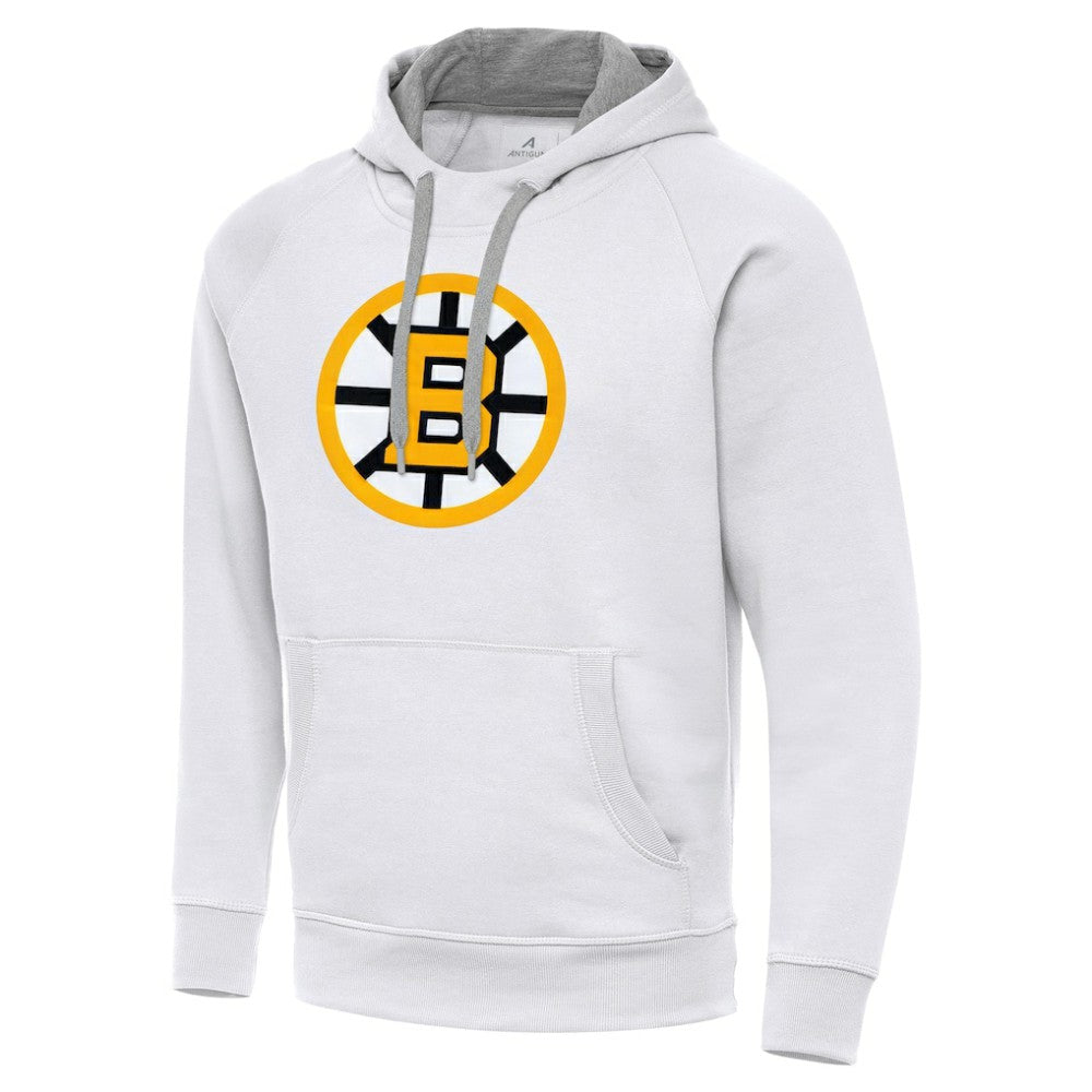 Boston Bruins Antigua Victory Pullover Hoodie - White - NHL 203361774