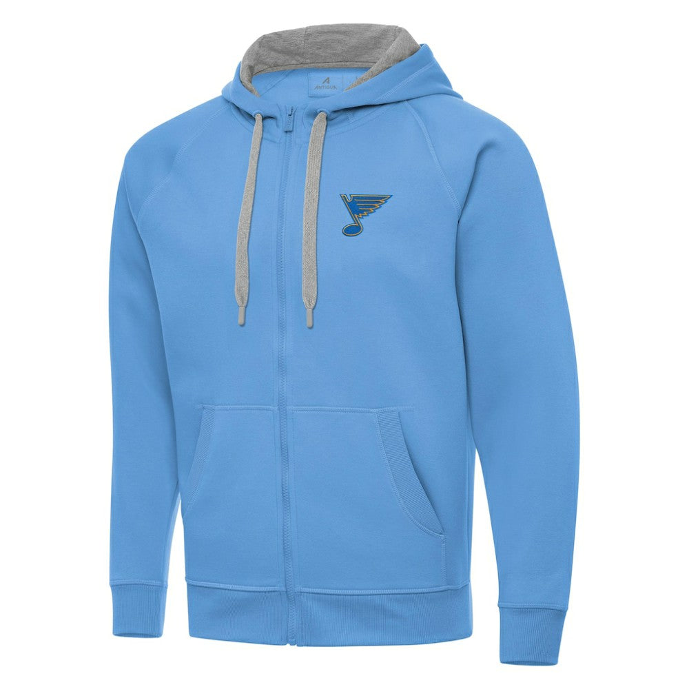 St. Louis Blues Antigua Victory Full-Zip Hoodie - Blue - NHL 203361778