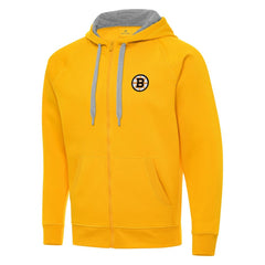 Boston Bruins Antigua Victory Full-Zip Hoodie - Gold - NHL 203361784