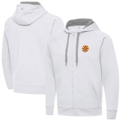 Boston Bruins Antigua Victory Full-Zip Hoodie - White - NHL 203361786