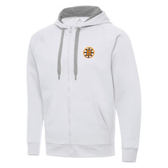 Boston Bruins Antigua Victory Full-Zip Hoodie - White - NHL 203361786