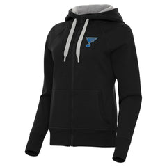 St. Louis Blues Antigua Women's Victory Full-Zip Hoodie - Black - NHL 203361800