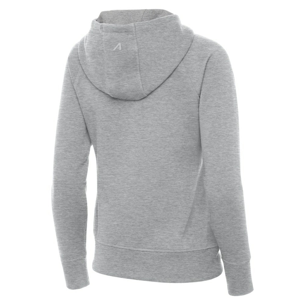 St. Louis Blues Antigua Women's Victory Full-Zip Hoodie - Heather Gray - NHL 203361801