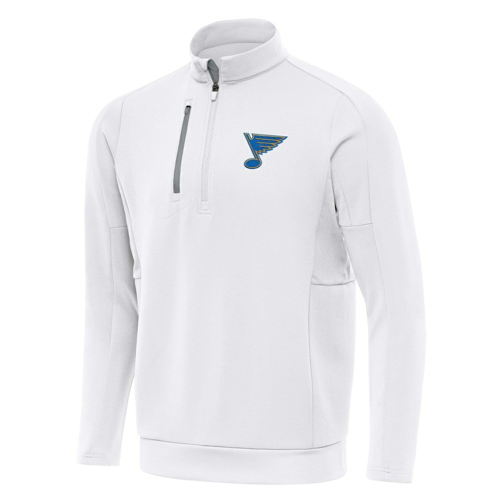 St. Louis Blues Antigua Generation Quarter-Zip Pullover Top - White - NHL 203361821